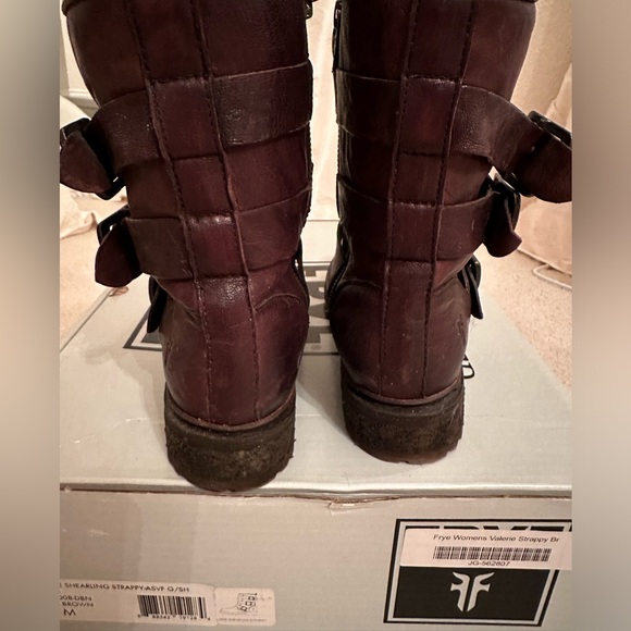 Frye Valerie Shearling Strappy moto boot - Picture 7 of 12